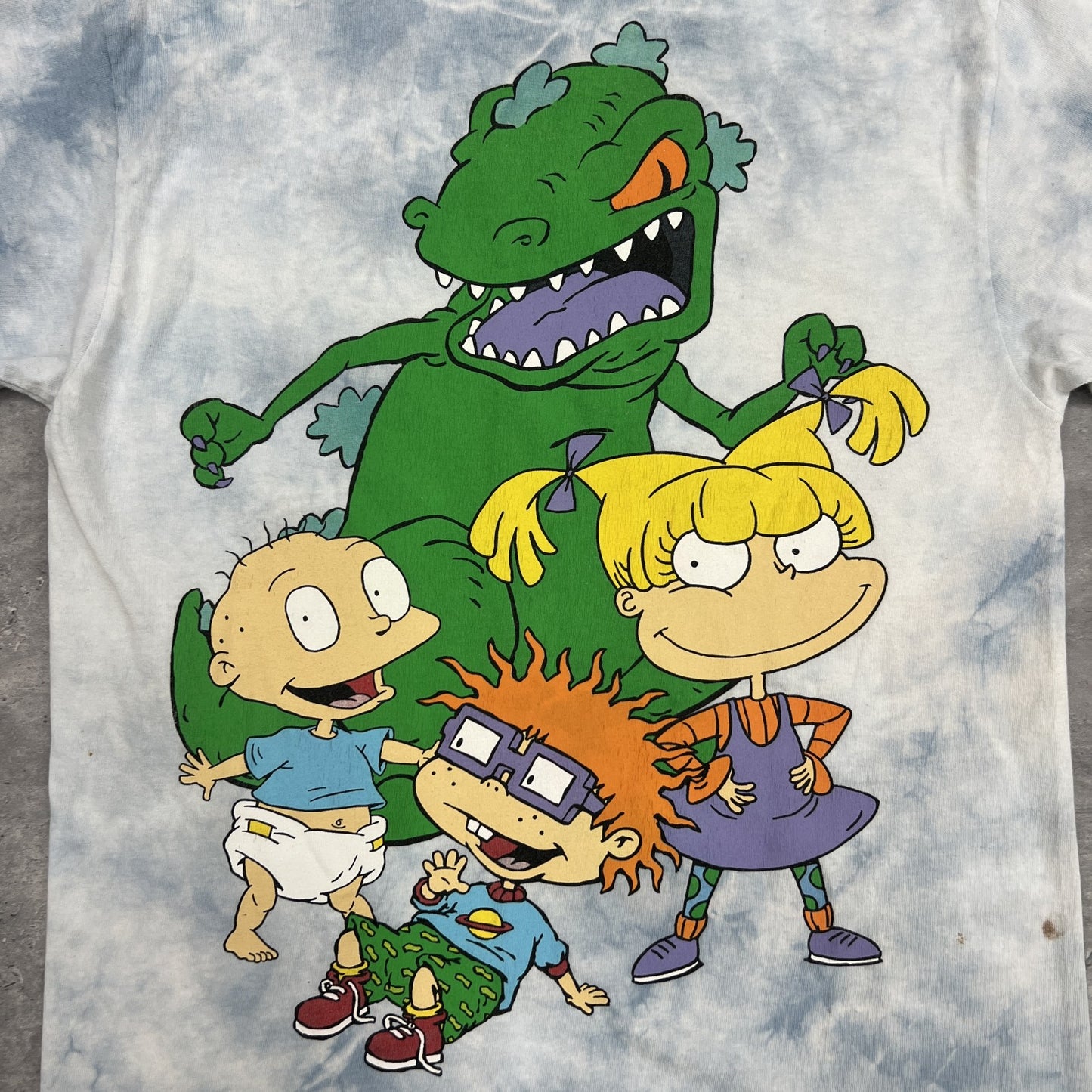 00’s メキシコ製 Nickelodeon ニコロデオン アニメTシャツ サイズM タイダイ柄 コットン100%