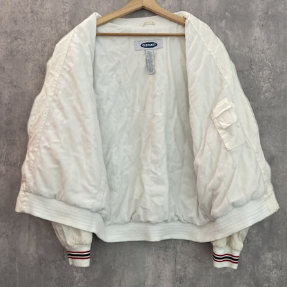 90s vintage 古着　ビンテージ　OLDNAVY オールドネイビー　ブルゾン　ジャケット　ワッペン