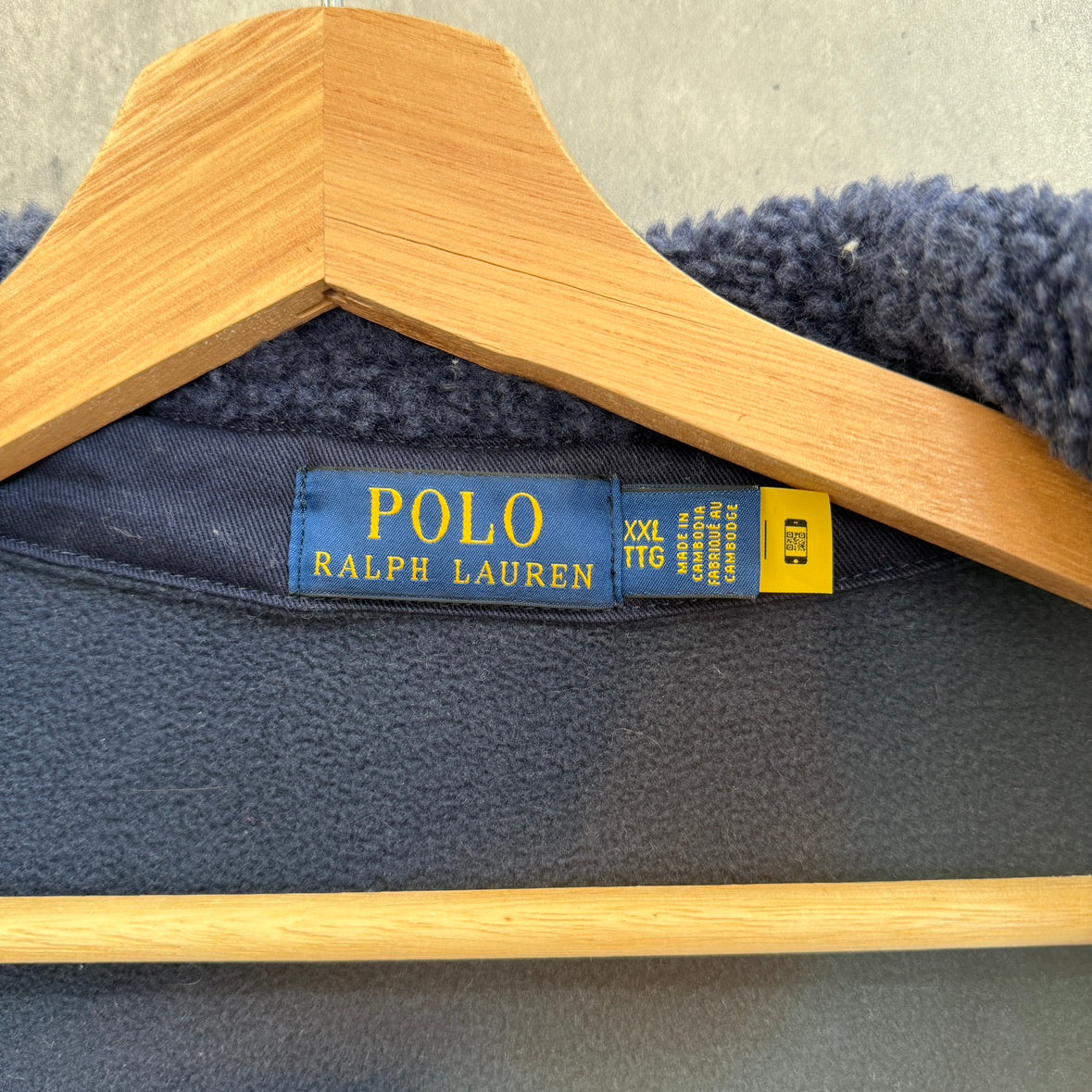 POLO RALPH LAUREN ポロラルフ ローレン クレスト パイル フリース ジャケット XXLサイズ 古着 美品