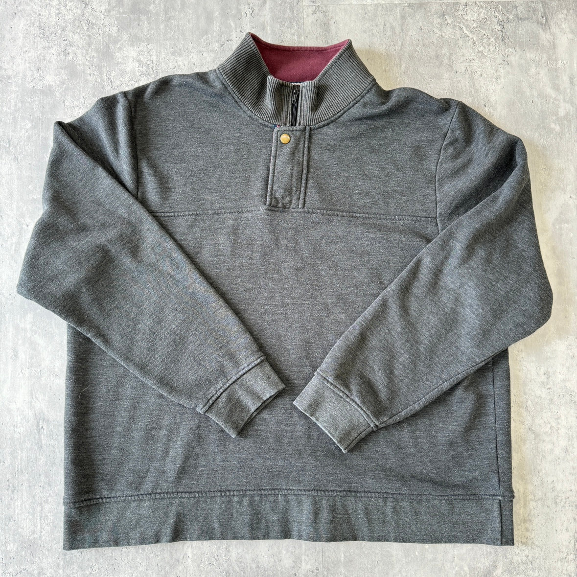 00s ORVIS オービス half zip snap button sweat ハーフジップ スウェット