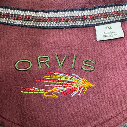 00s ORVIS オービス half zip snap button sweat ハーフジップ スウェット