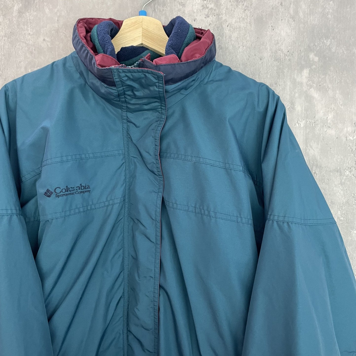 90s vintage 古着　ビンテージ　コロンビア　Columbia ナイロン　フリース　アウトドアジャケット　