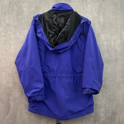 90s vintage 古着　ビンテージ　エディーバウアー　マウンテンジャケット　アウトドア　EddieBauer　フルジップ　フード付　ドローコード