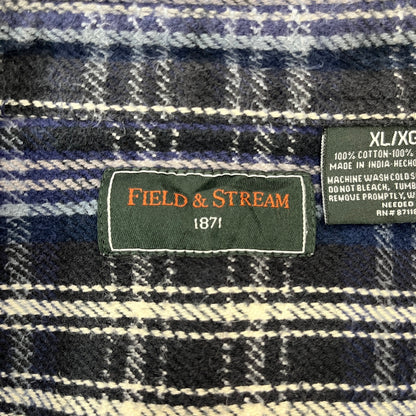 FLELD&STREAM ネルシャツ 長袖ボタンダウン ダブルポケット XLサイズ