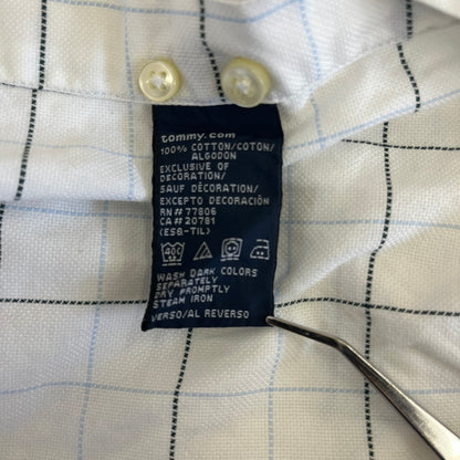 90年代 TOMMY HILFIGER トミーヒルフィガー 長袖シャツ モーリシャス製 XLサイズ