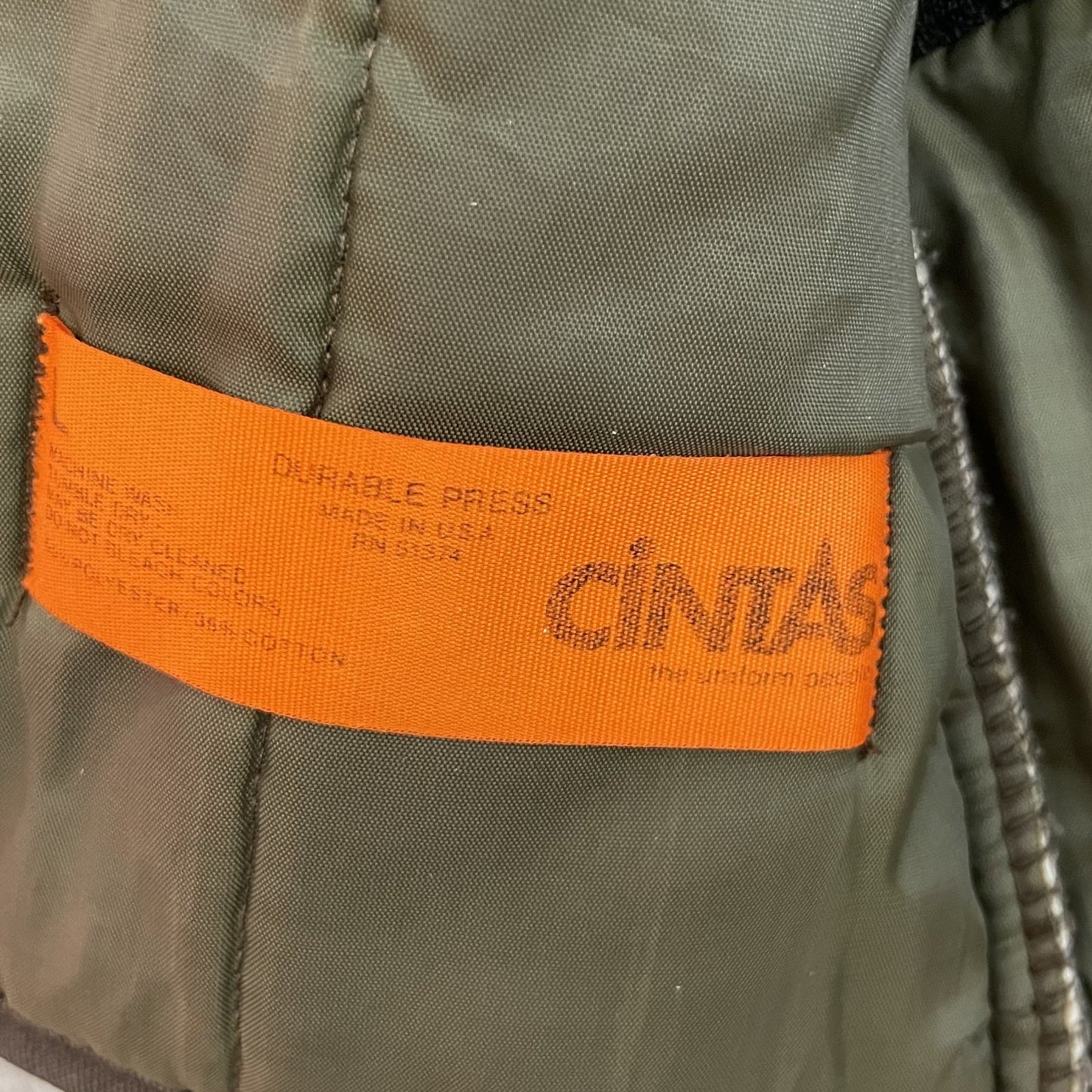 90s vintage 古着　ビンテージ　USA製　CiNTAS　ワークジャケット　フルジップ　old