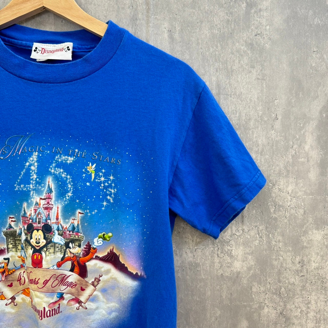 90s' アメリカ製 Disney THERE'S MAGIC IN THE STARS ミッキー 半袖Tシャツ Sサイズ