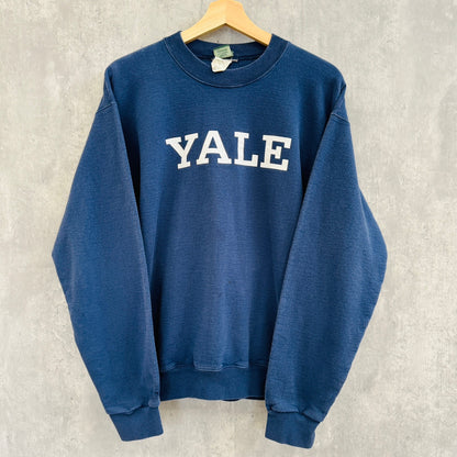 YALE スウェット イェール大学 トレーナ ネイビー Sサイズ 古着