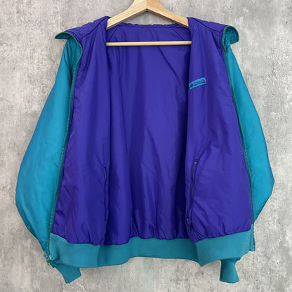 90s vintage 古着　ビンテージ　コロンビア　Columbia ナイロンジャケット　アウトドアジャケット　フルジップ　リバーシブル