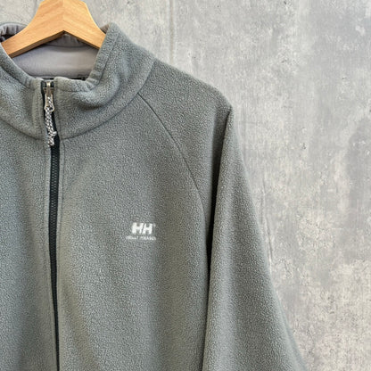 HELLY HANSEN  ヘリーハンセン フリースジャケット サイズXL スリランカ製 グレー 黒タグ