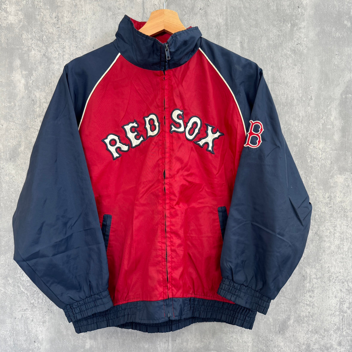 Majestic マジェスティック REDSOX ナイロンジャケット Mサイズ 古着