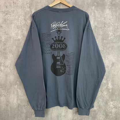 00s vintage 古着　ビンテージ　グッドデザイン　ツアーロンT  BBking Live on Tour 2008年