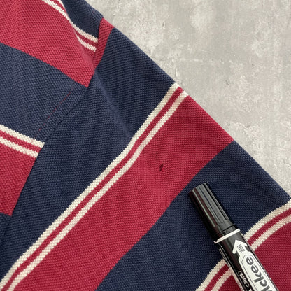 90s vintage 古着　ビンテージ　トミー　TOMMY HILFIGER トミーヒルフィガー　刺繍ロゴ　ラガーシャツ　アメカジ　ストリート