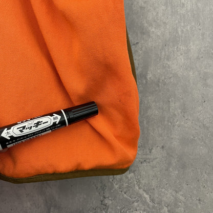 00s vintage 古着　ビンテージ　Remington ベスト アウトドア　バックポケット　オレンジ　メッシュ　