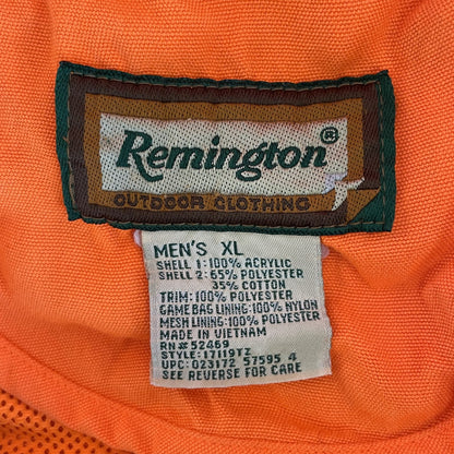 00s vintage 古着　ビンテージ　Remington ベスト アウトドア　バックポケット　オレンジ　メッシュ　