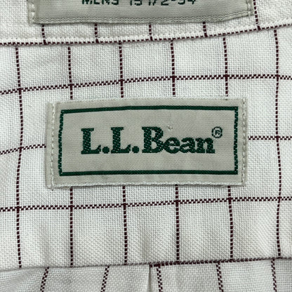 80s~90s L.L.Bean エルエルビーン ボタンダウンシャツ チェック柄 15 1/2サイズ M