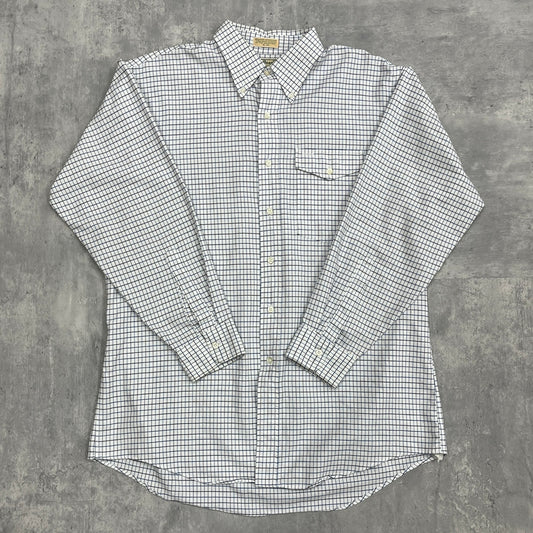 80s~90s アメリカ製 L.L.Bean エルエルビーン ボタンダウンシャツ Lサイズ 古着