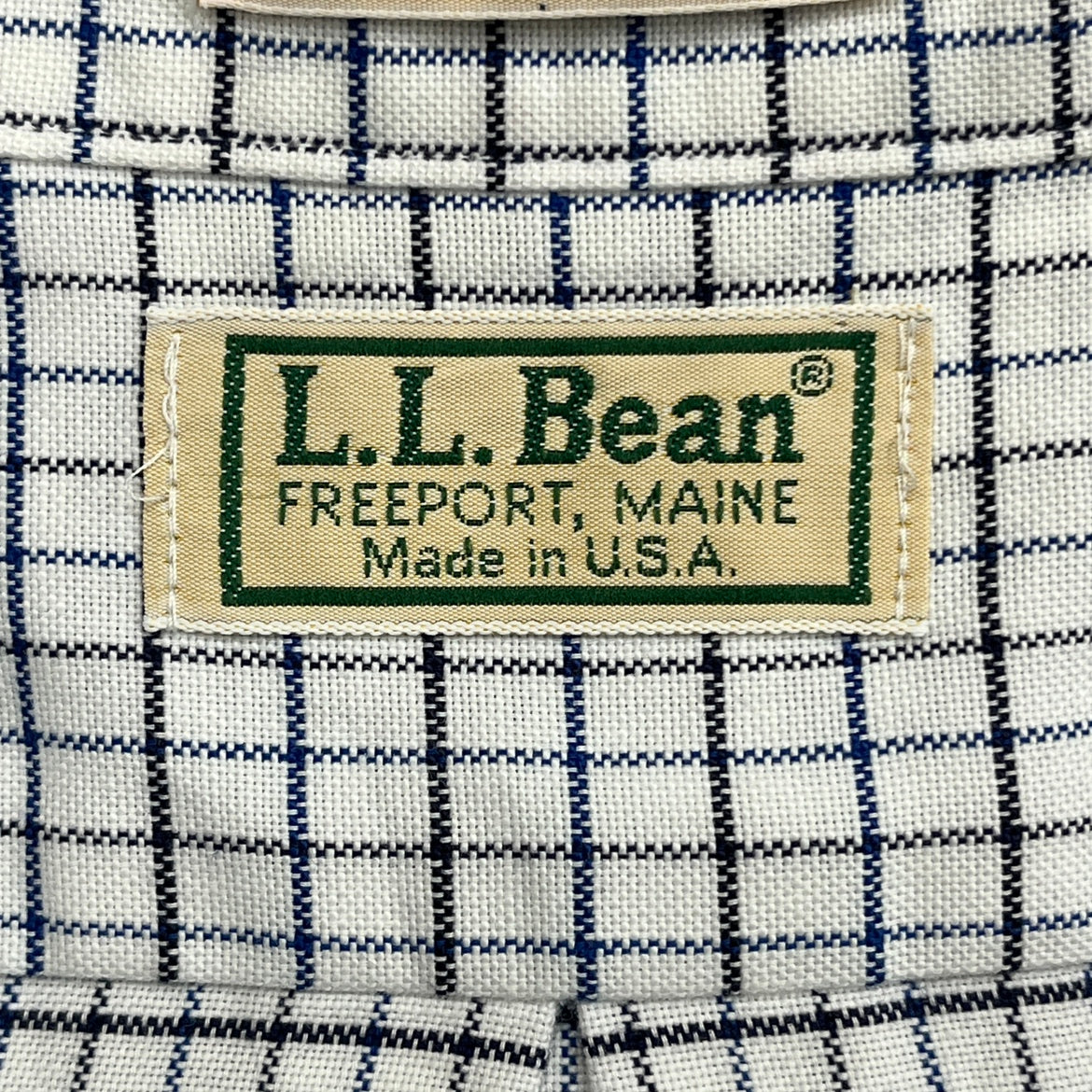 80s~90s アメリカ製 L.L.Bean エルエルビーン ボタンダウンシャツ Lサイズ 古着