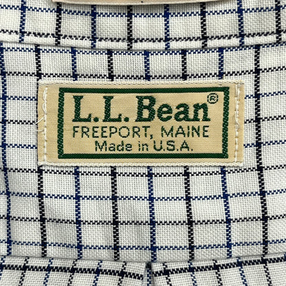 80s~90s アメリカ製 L.L.Bean エルエルビーン ボタンダウンシャツ Lサイズ 古着