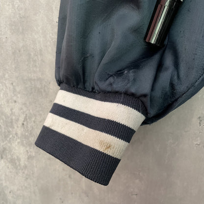 80s 90s vintage 古着　ビンテージ　WestArk  ウェストアーク　スタジャン　アメカジ　刺繍　ネイビー