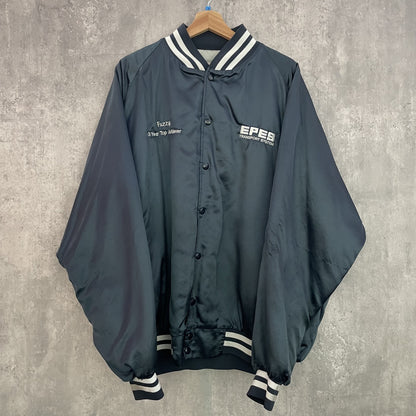 80s 90s vintage 古着　ビンテージ　WestArk  ウェストアーク　スタジャン　アメカジ　刺繍　ネイビー