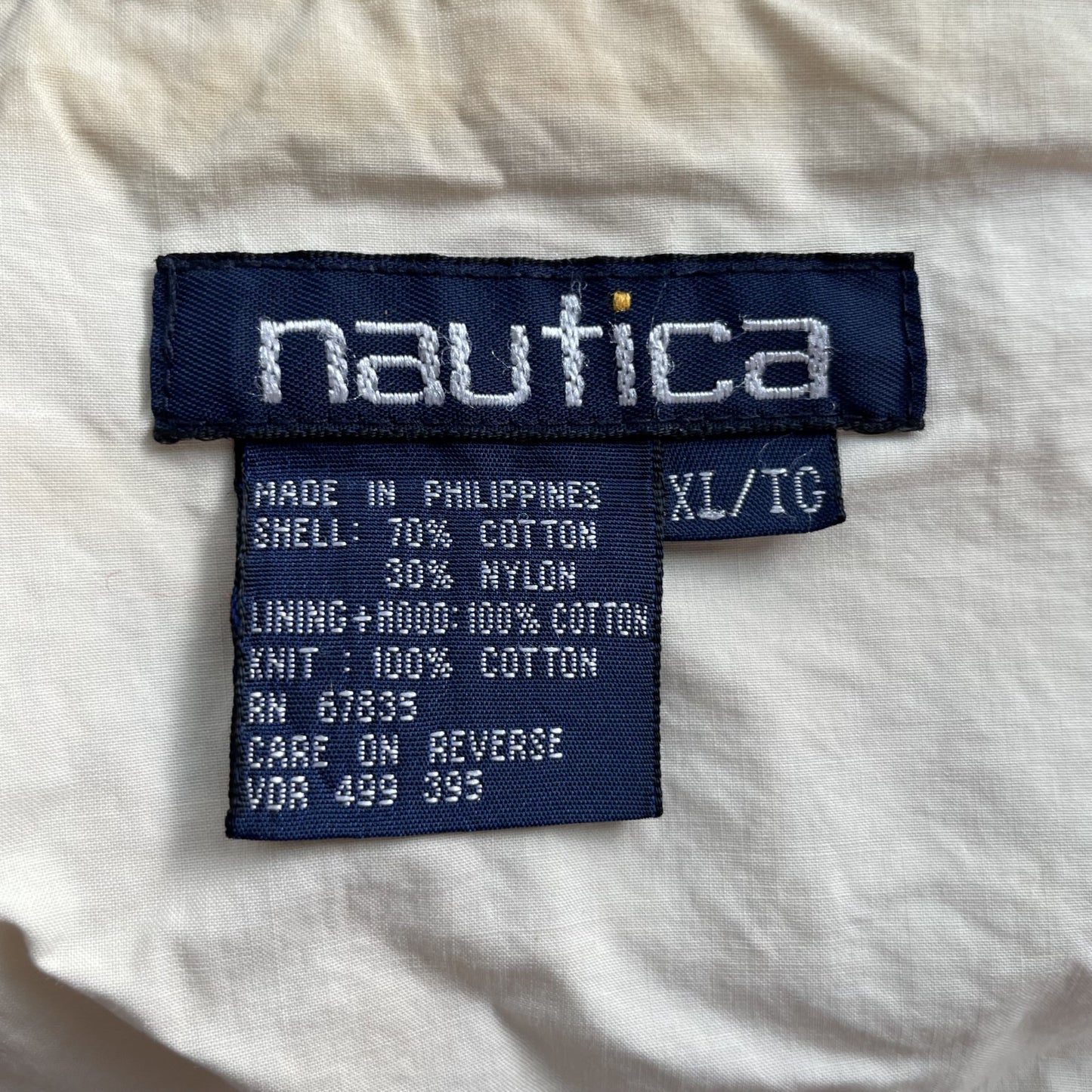 90s vintage 古着　ビンテージ　ノーティカ　セーリングジャケット　袖刺繍　ラグラン　NAUTICA