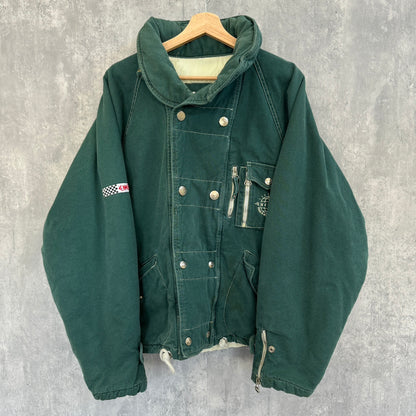 90s vintage 古着 ENERGIE エナジー Fireman Jacket キルティングライナー Lサイズ