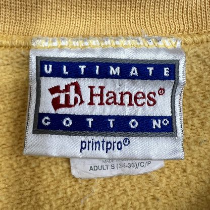 Hanes ヘインズ スウェット イエロー フロント刺繍 古着