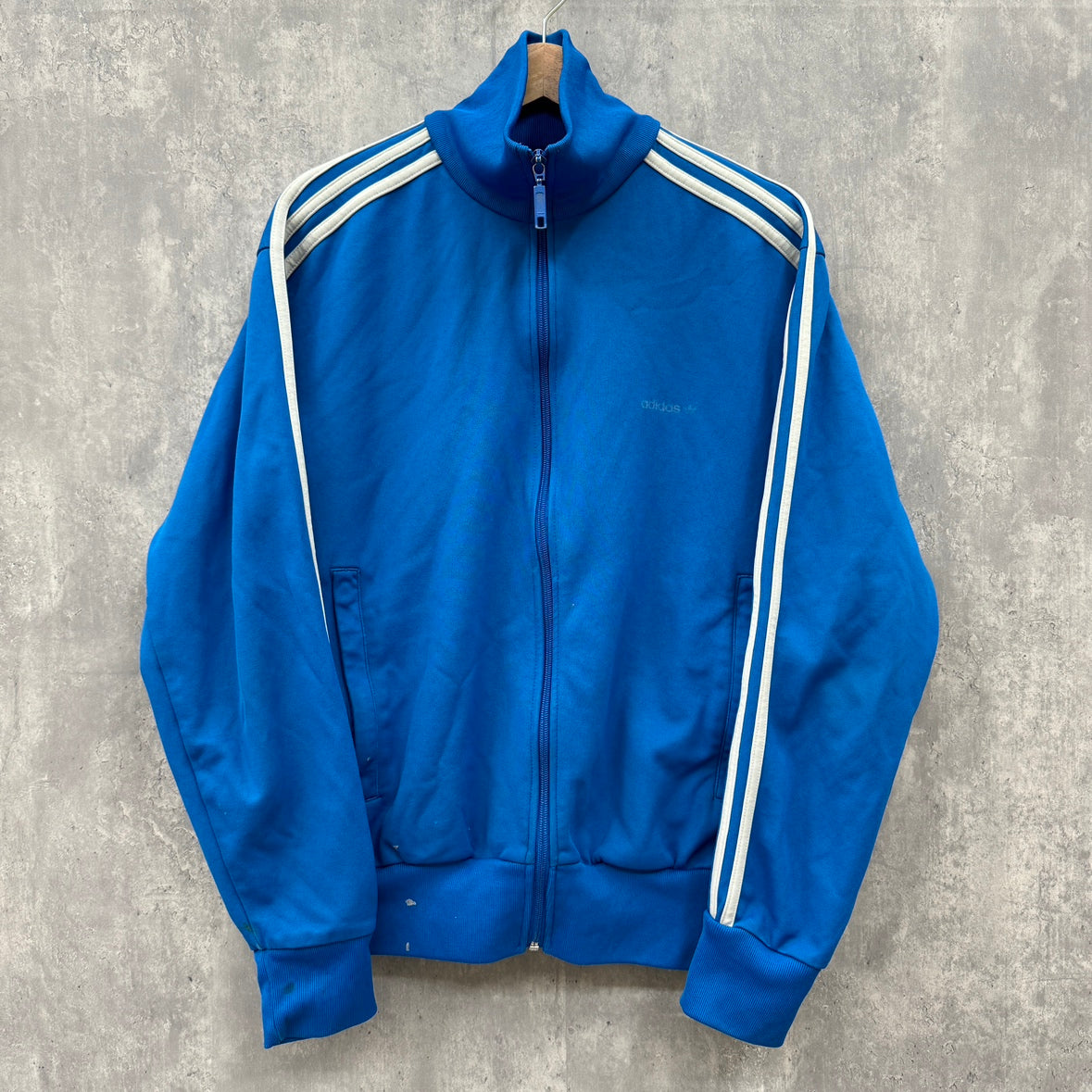 00s adidas アディダス トラックジャケット ナイロン ハイネック Lサイズ 古着