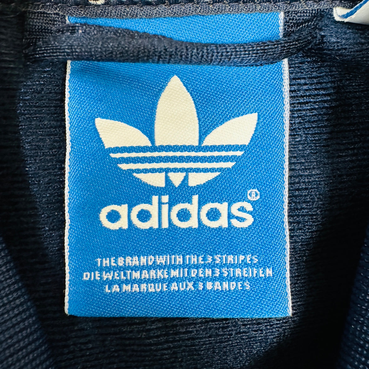 00s adidas トラックジャケット ATP ジャージ フロントロゴ刺繍 トレフォイル Sサイズ カンボジア製