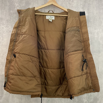 90s vintage 古着　ビンテージ　エルエルビーン　L.L.Bean マウンテンパーカー　ダウンジャケット　ドローコード付　アウトドア