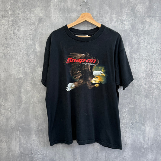 フルーツオブザルーム Tシャツ クルーネック snapon ワシ 鳥 アニマル サイズXL ボディ汚れ有り