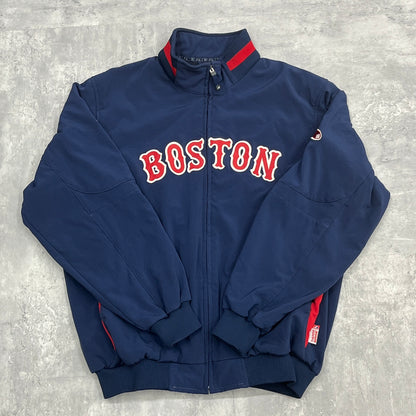 MLB BOSTON REDSOX ボストンレッドソックス ソフトシェルジャケット Majestic XL vintage 古着