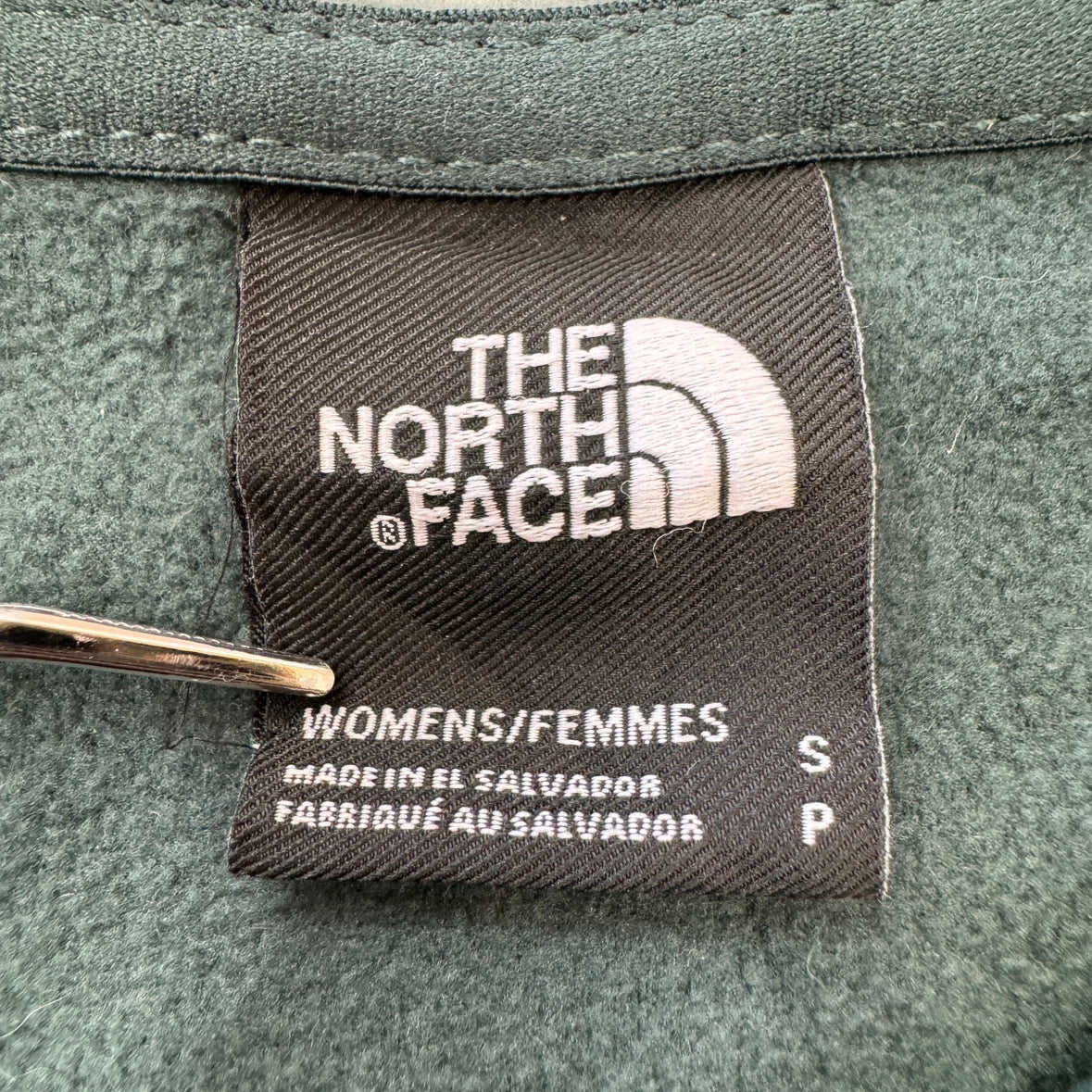 THE NORTH FACE ザ・ノースフェイス フリース レディース グリーン スナップボタン Sサイズ