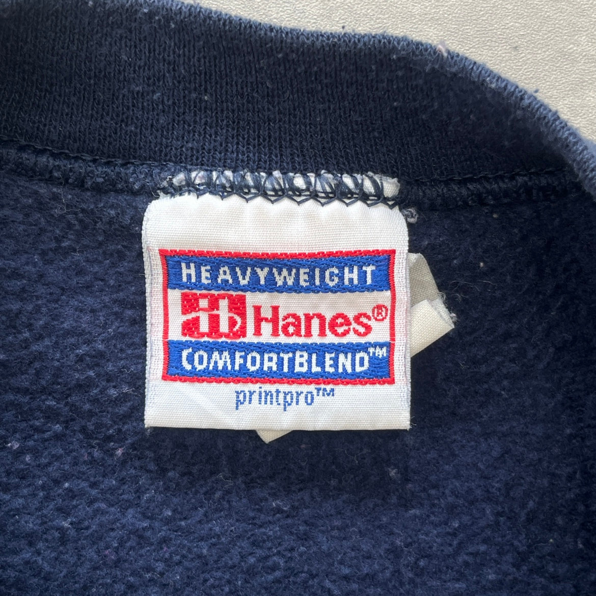 90s vintage 古着 Hanes ヘインズ 刺繍スウェット トレーナー サイズ表記なし