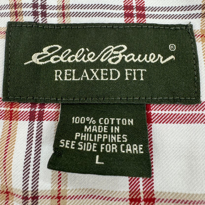 Eddie Bauer エディーバウアー コットン長袖シャツ フィリピン製 L