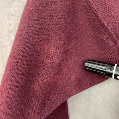 90s vintage 古着　ビンテージ　スウェット　無地　ワインレッド　ストリート　ノームコア　