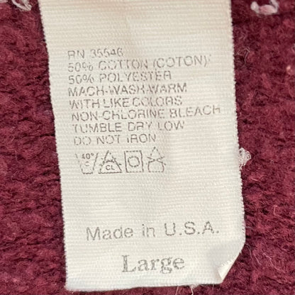90s vintage 古着　ビンテージ　スウェット　無地　ワインレッド　ストリート　ノームコア　