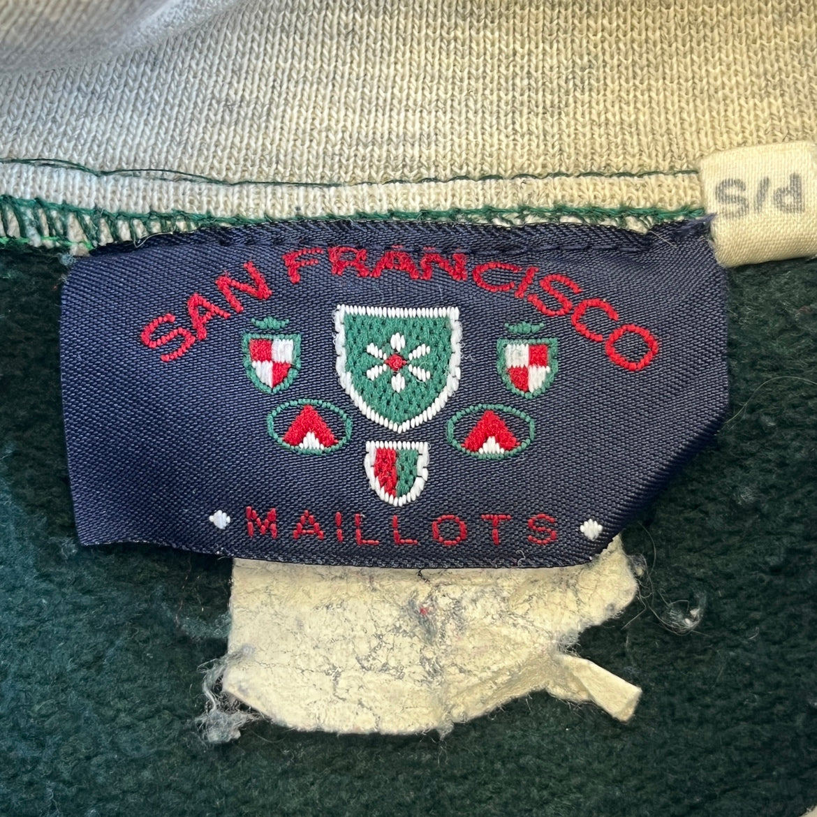 90s vintage 古着 san francisco サンフランシスコ カレッジスウェット ダブルネック Sサイズ