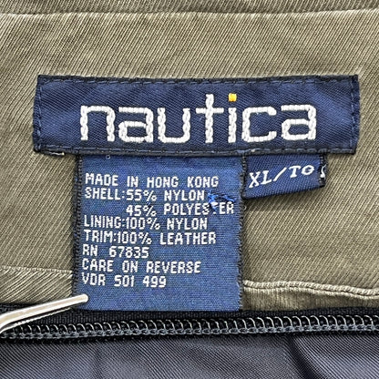 80s~90s nautica ノーティカ ナイロンコート ベージュ XL vintage 古着