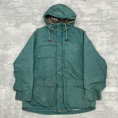 80s vintage 古着 USA製 LANDS END ランズエンド マウンテンパーカー ウールライナー付き Mサイズ