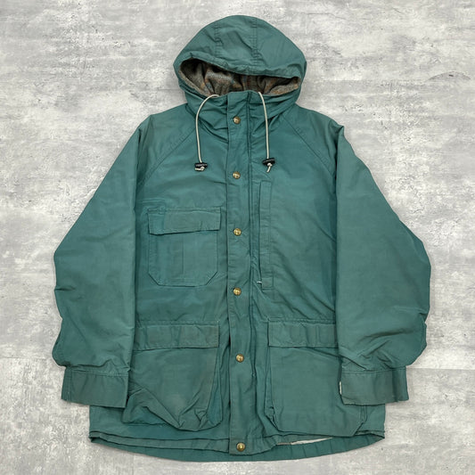 80s vintage 古着 USA製 LANDS END ランズエンド マウンテンパーカー ウールライナー付き Mサイズ