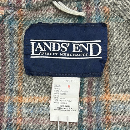 80s vintage 古着 USA製 LANDS END ランズエンド マウンテンパーカー ウールライナー付き Mサイズ