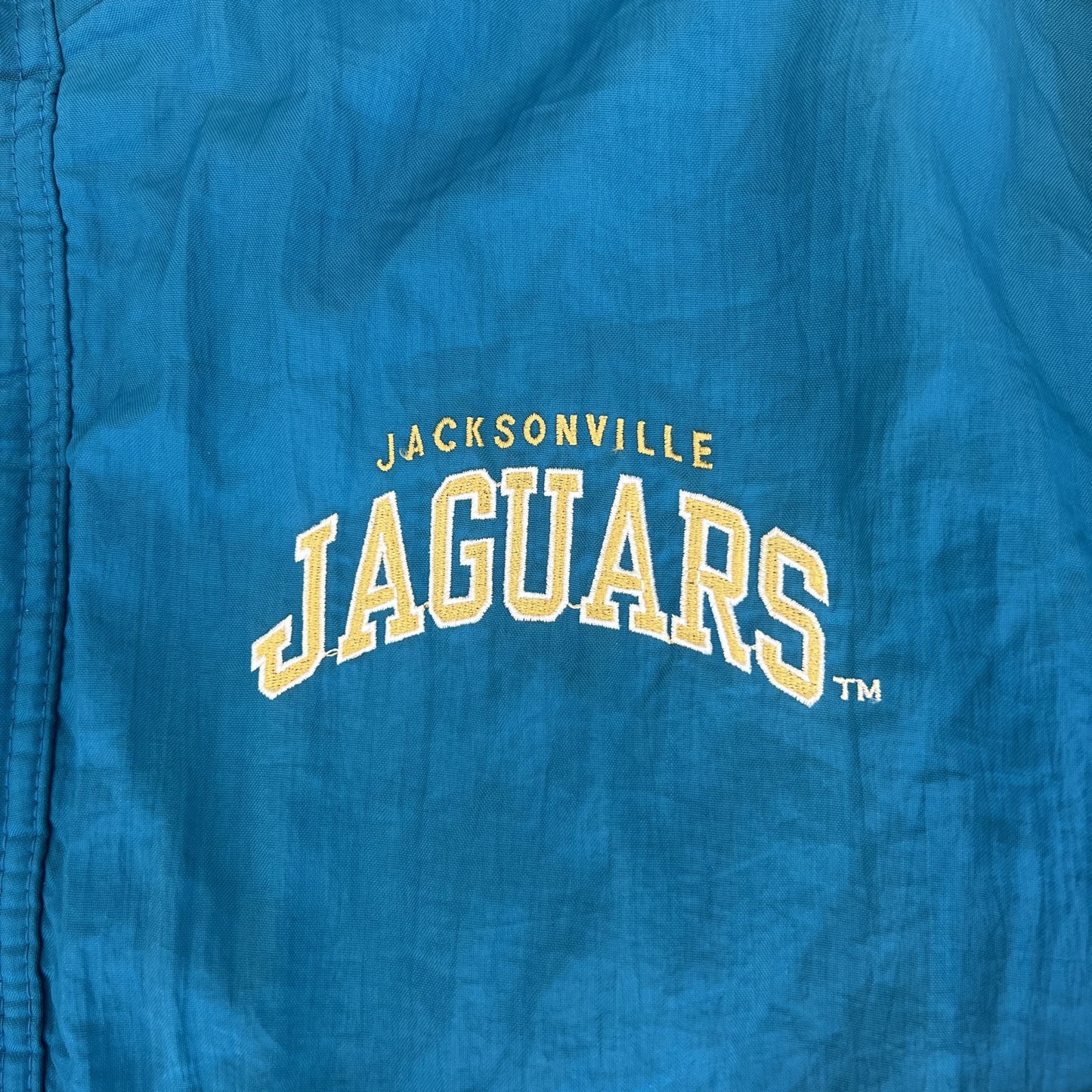 90’s STARTER スターター NFL JAGUARS 中綿ジャケット 刺繍 ワッペン フットボール 古着