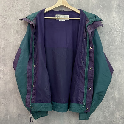 90s vintage 古着　ビンテージ　コロンビア　Columbia ナイロン　アウトドアジャケット　マルチカラー