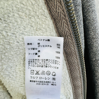 POLO RALPH LAUREN スウェットフルジップパーカー グレー XSサイズ 古着 美品