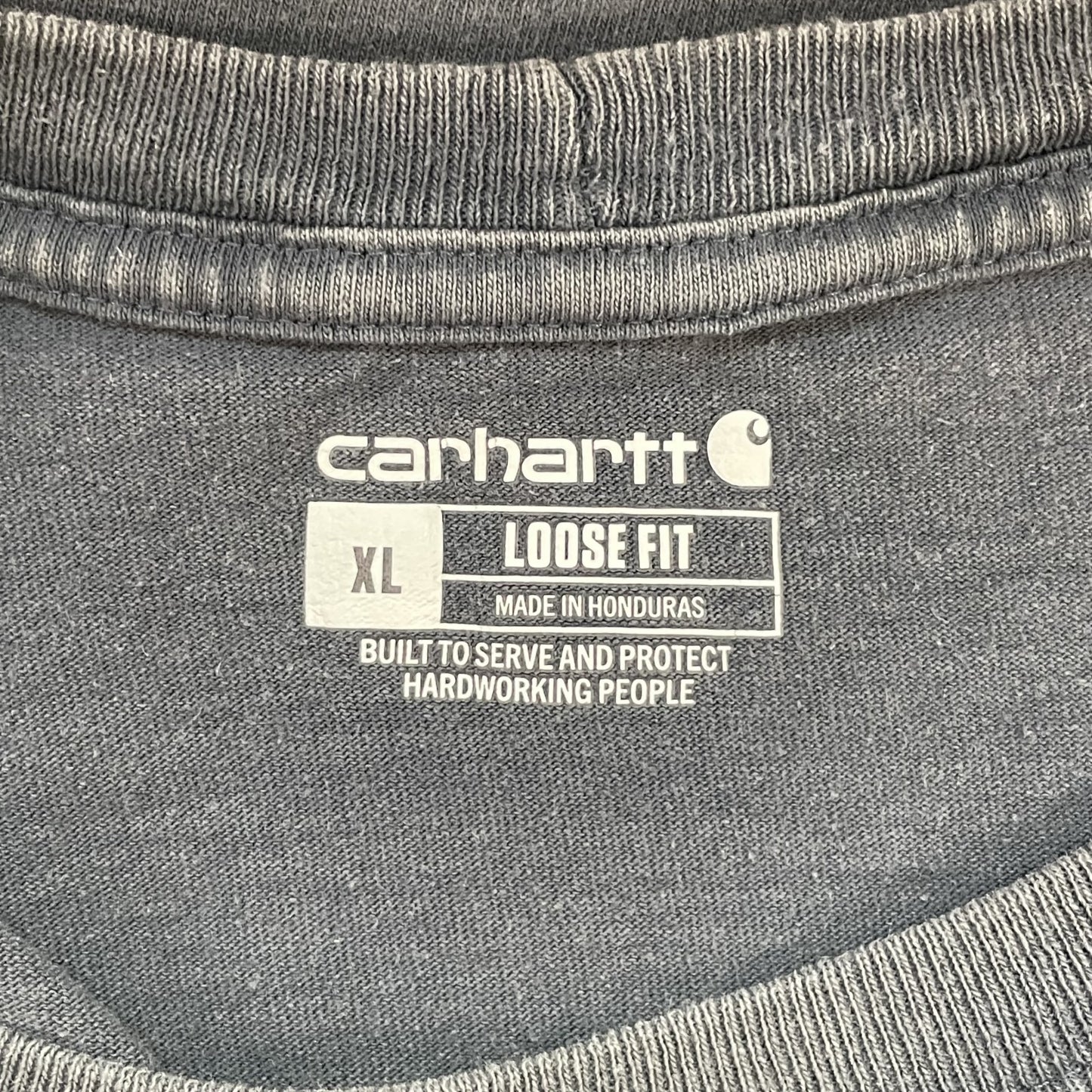 00s vintage 古着　ビンテージ　カーハート　Carhartt Tシャツ　ワンポイントロゴポケット　ストリート　スケーター　グレー