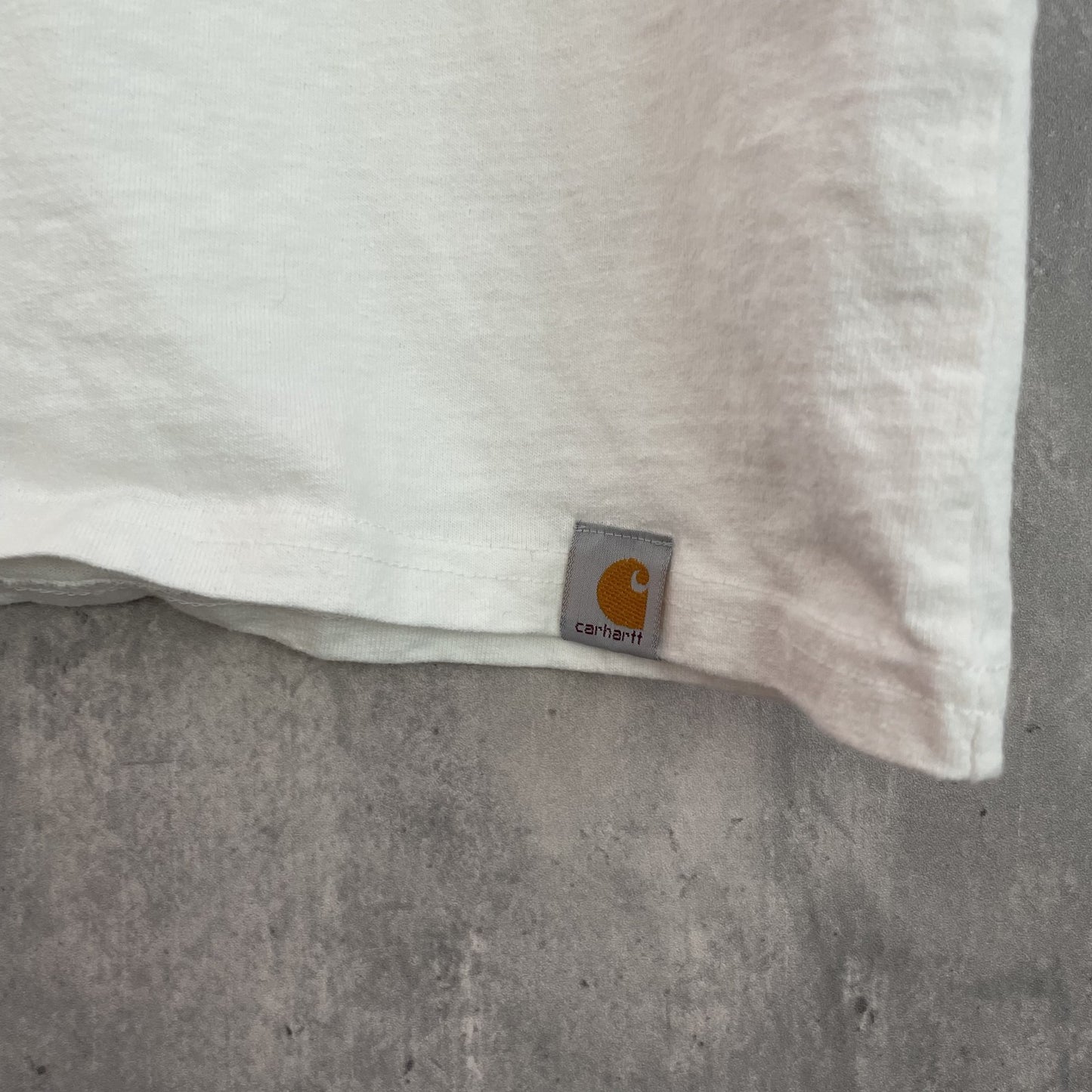 00s vintage 古着　ビンテージ　カーハート　Carhartt 　Tシャツ　フロントロゴプリント　ストリート　スケーター　ホワイト