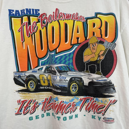 vintage 古着　ビンテージ　モーターTシャツ　ストリート　フロントプリント　オーバーサイズ　カジュアル　ホワイト　