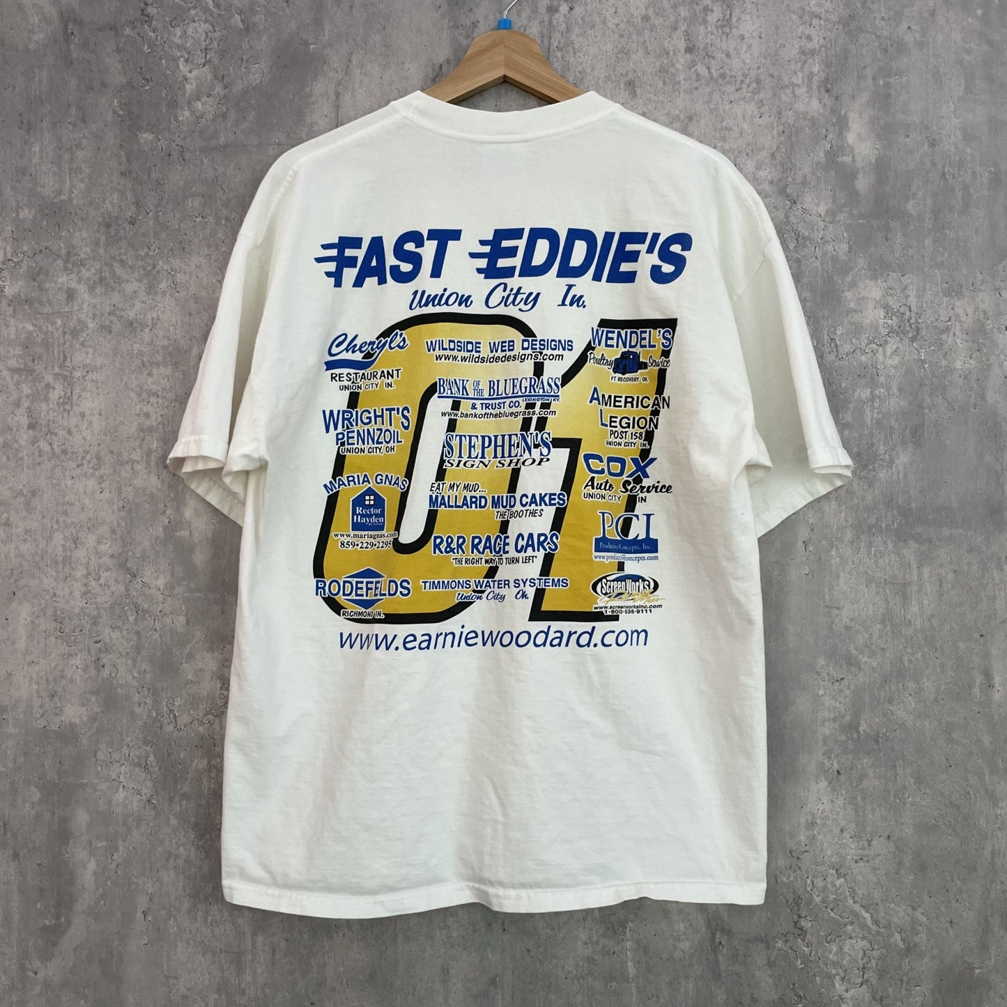 vintage 古着　ビンテージ　モーターTシャツ　ストリート　フロントプリント　オーバーサイズ　カジュアル　ホワイト　